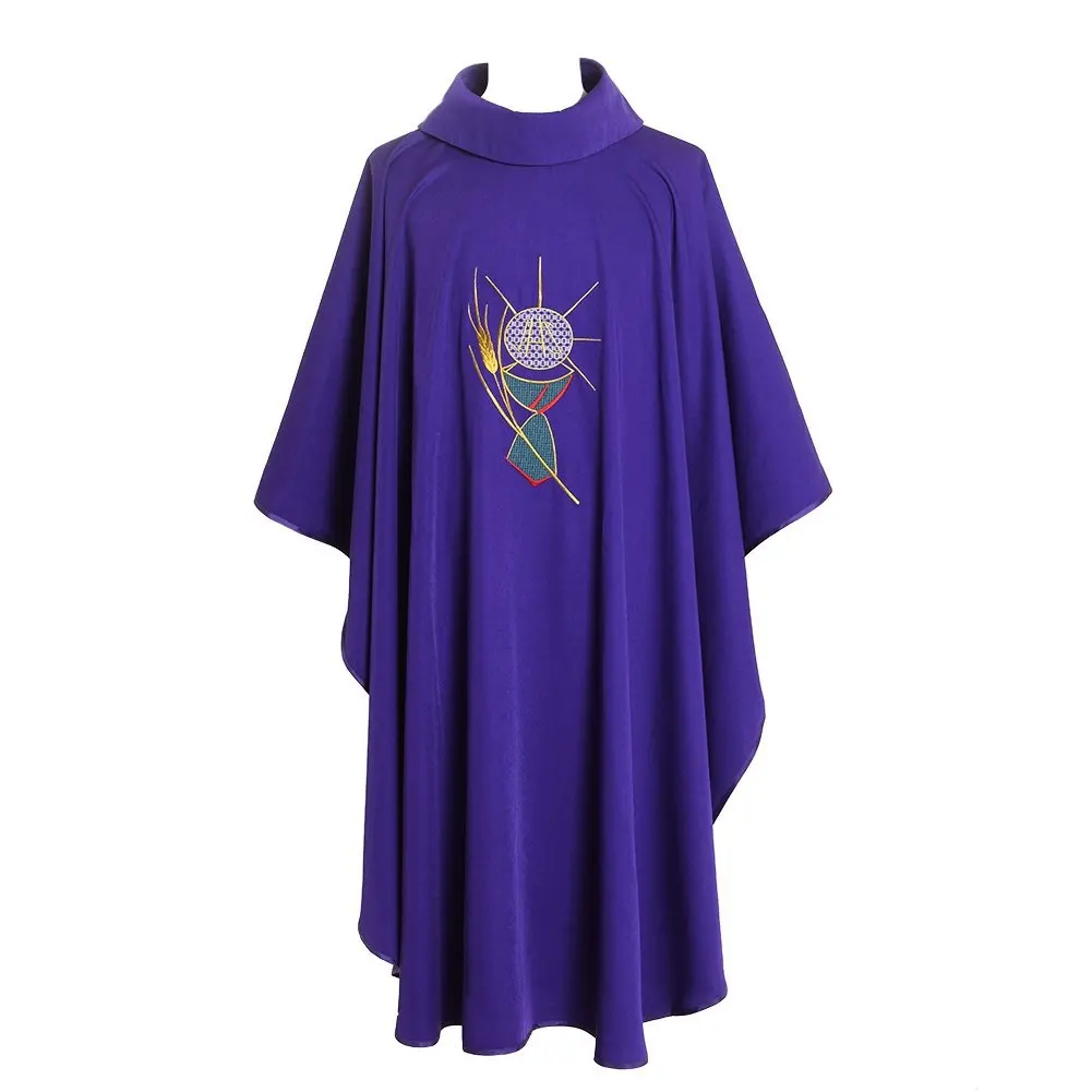 Priest Uniform Cosplay Priest Vestments Outfit Orthodox Church Chasuble Fish Embroidered Robe Clergy Clothes
Priest Uniform Cosplay Priest Vestments Outfit Orthodox Church Chasuble Fish Embroidered Robe Clergy Clothes