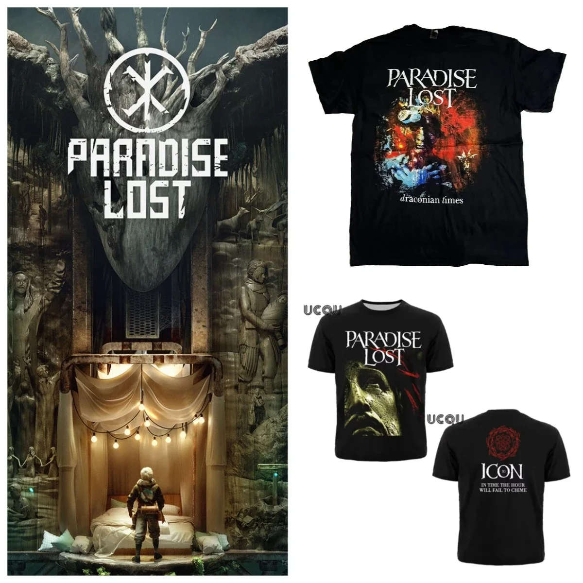 Paradise Lost Icon Print Men's T-Shirt Classic Retro Hip-Hop Rock Band Short-Sleeved Casual Versatile Women's T-Shirt
Paradise Lost Icon Print Men's T-Shirt Classic Retro Hip-Hop Rock Band Short-Sleeved Casual Versatile Women's T-Shirt