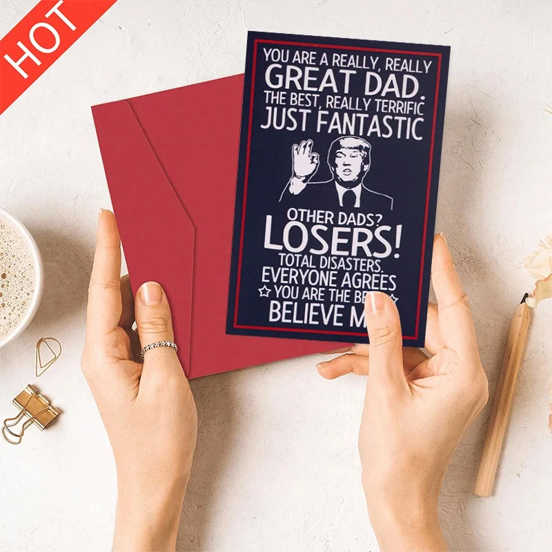 Father's Day Greeting Card, Funny Trump Style Dad Card, Best Fantastic Dad Card, Hilarious Father's Day Gift for Dad
Father's Day Greeting Card, Funny Trump Style Dad Card, Best Fantastic Dad Card, Hilarious Father's Day Gift for Dad