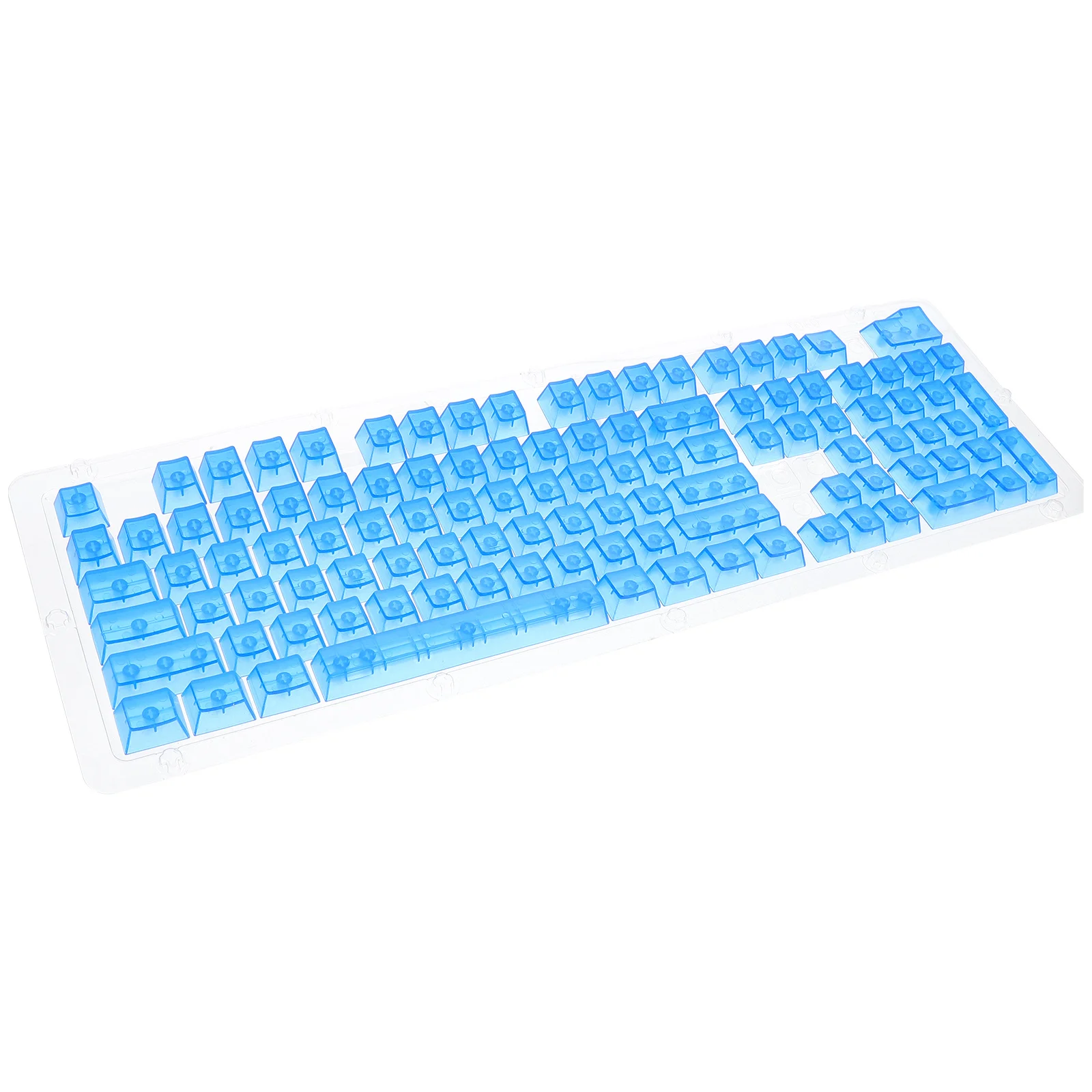 1 Set Of Transparent Crystal Keycaps Semi-Transparent Replacement Keycap Set For Mechanical Keyboard Durable Plastic Key Caps