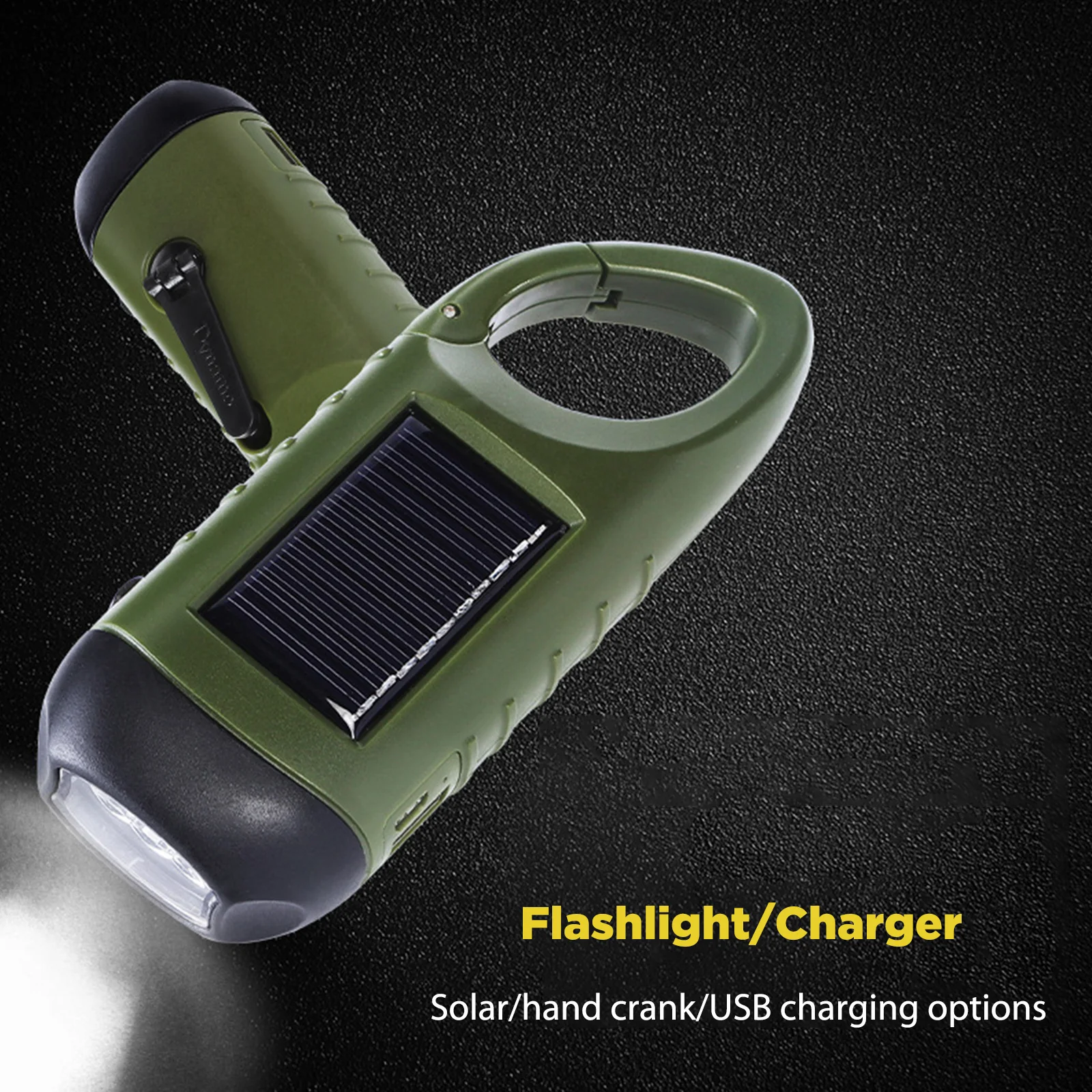 1/2pcs Solar Powered Flashlight USB Charging Hand-cranked Emergency Power Bank Clip Emergency Flashlight LED for Outdoor Camping
1/2pcs Solar Powered Flashlight USB Charging Hand-cranked Emergency Power Bank Clip Emergency Flashlight LED for Outdoor Camping
