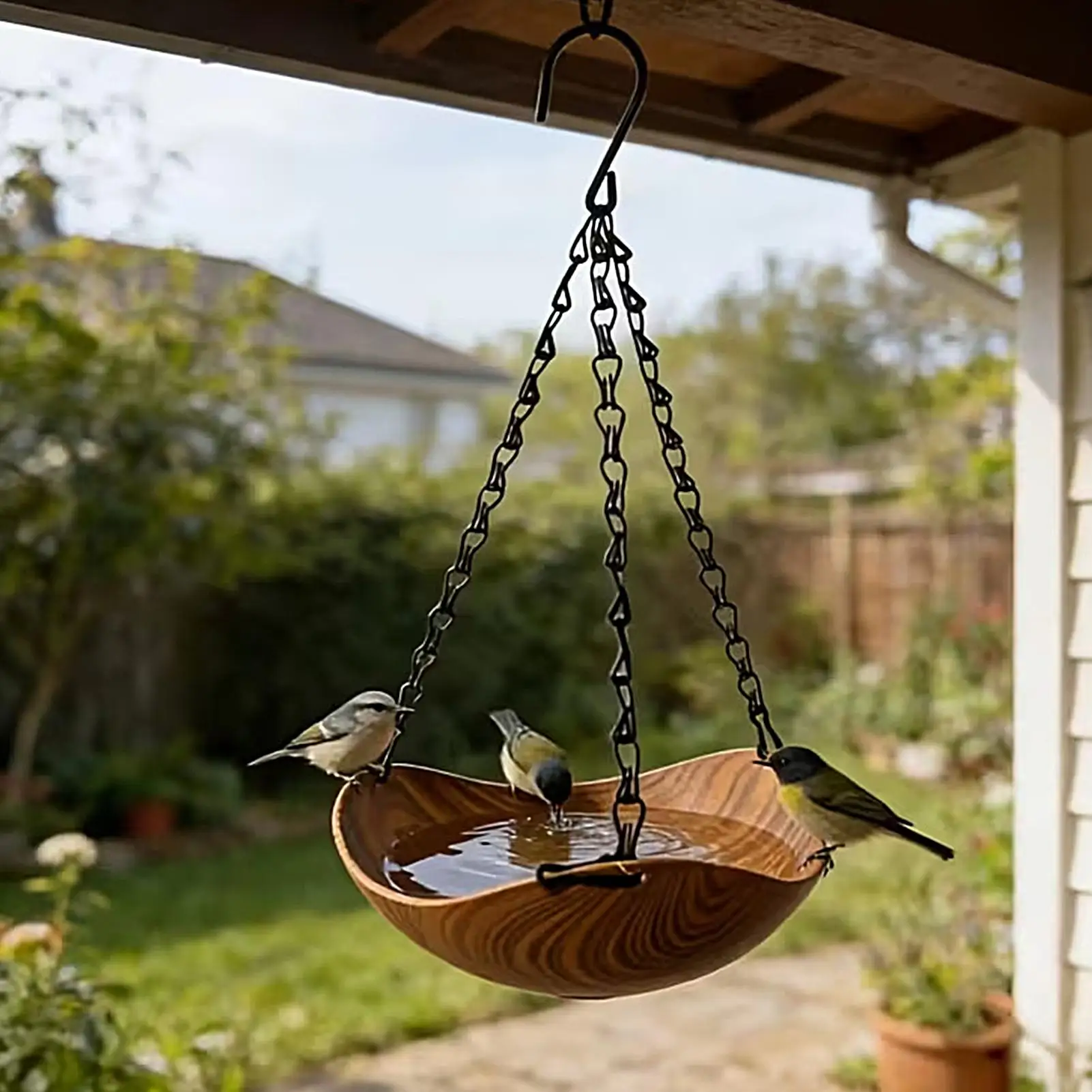 Bird Baths for Outdoors Wooden Bird Bath Feeder Water Bowl Wild Bird Feeders Tray for Park Deck Yard Porch Courtyard Backyard
Bird Baths for Outdoors Wooden Bird Bath Feeder Water Bowl Wild Bird Feeders Tray for Park Deck Yard Porch Courtyard Backyard