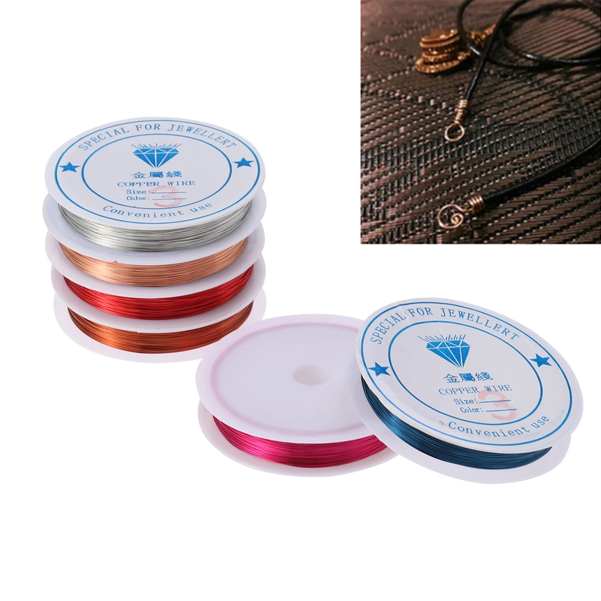 6 Rolls 30M 0.3Mm Copper 6 Colors Jewelry Making Beading Wire For Crafts Floral Arranging Hat Improvement Thin Bare
6 Rolls 30M 0.3Mm Copper 6 Colors Jewelry Making Beading Wire For Crafts Floral Arranging Hat Improvement Thin Bare