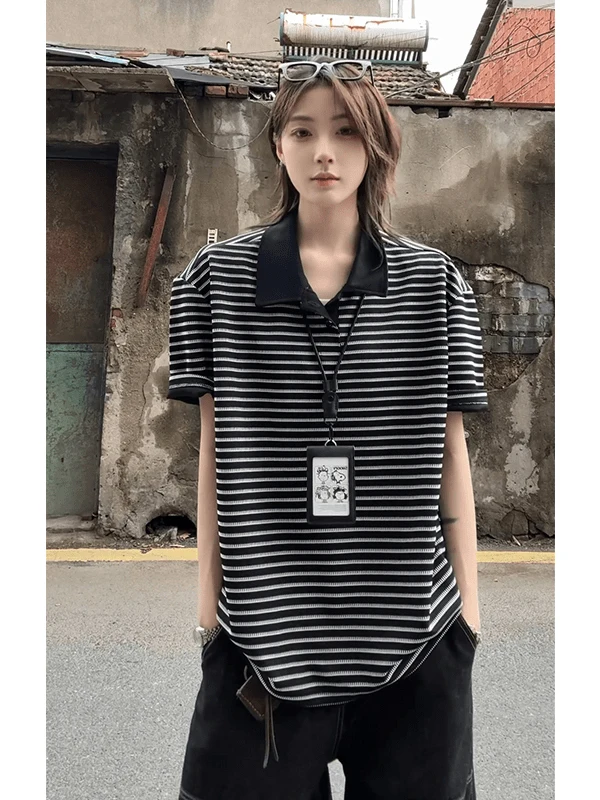 American Style Vintage Striped Short Sleeve Shirt Men's Loose Half Sleeve T-Shirt Casual Breathable Summer Fashion Brand
American Style Vintage Striped Short Sleeve Shirt Men's Loose Half Sleeve T-Shirt Casual Breathable Summer Fashion Brand