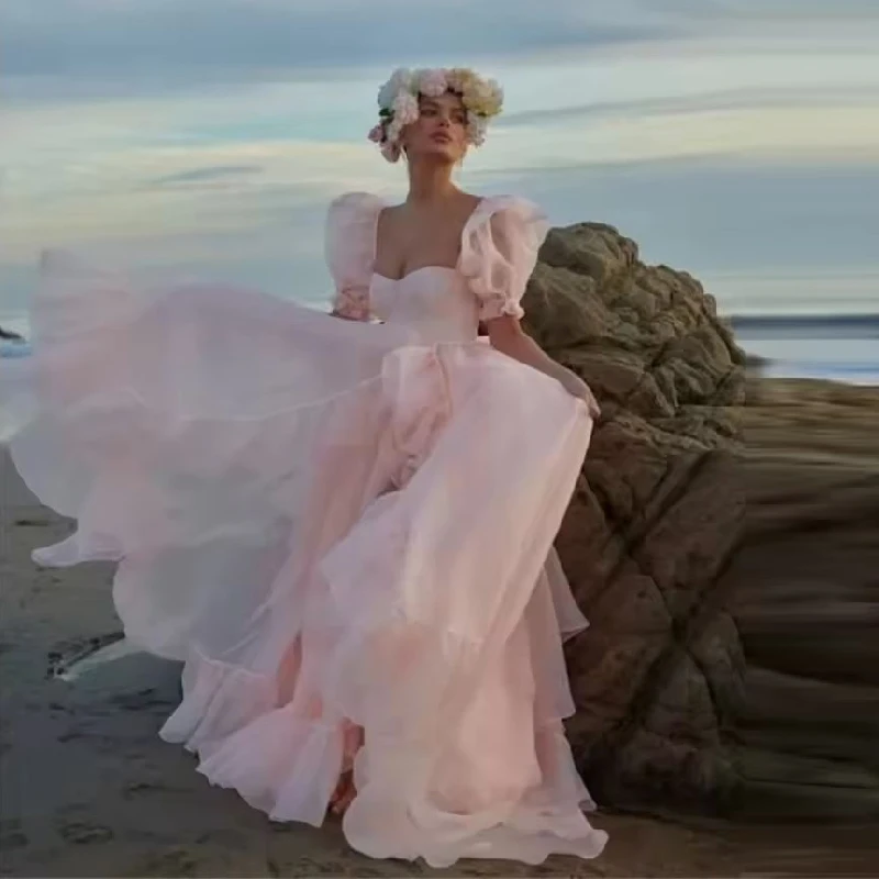 Элегантные вечерние платья 2025, розовые Ogenya, роскошные платья для выпускного вечера на заказ для женщин, роскошное женское вечернее платье с квадратным лидером 
Элегантные вечерние платья 2025, розовые Ogenya, роскошные платья для выпускного вечера на заказ для женщин, роскошное женское вечернее платье с квадратным лидером