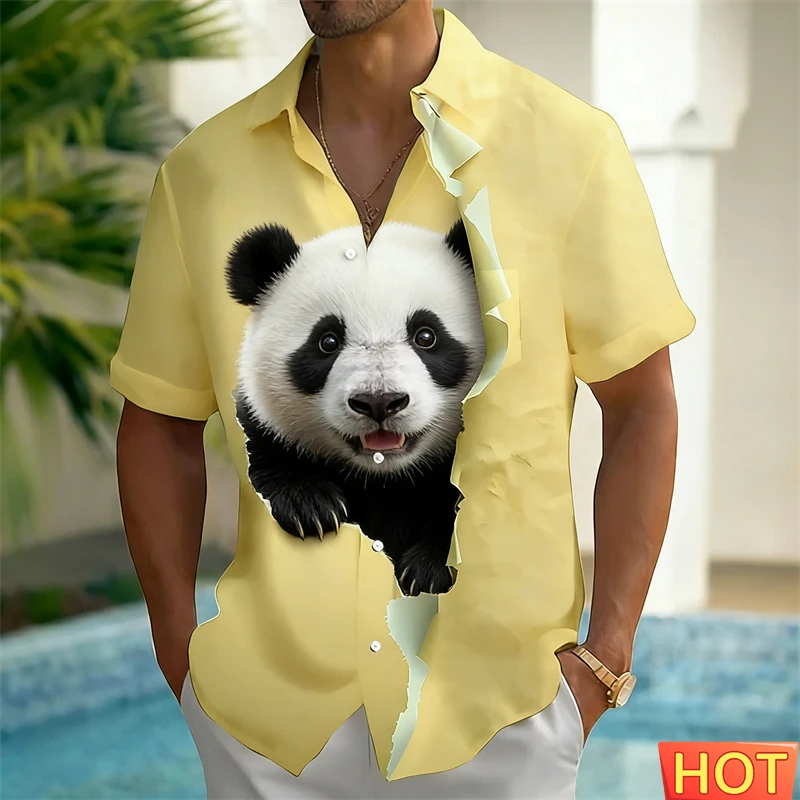 Cute Cartoon Animal 3D Hawaiian Shirt For Men Women Casual Fox Cat Panda Pattern Short Sleeve Button Down Shirts Animal Lovers
Cute Cartoon Animal 3D Hawaiian Shirt For Men Women Casual Fox Cat Panda Pattern Short Sleeve Button Down Shirts Animal Lovers