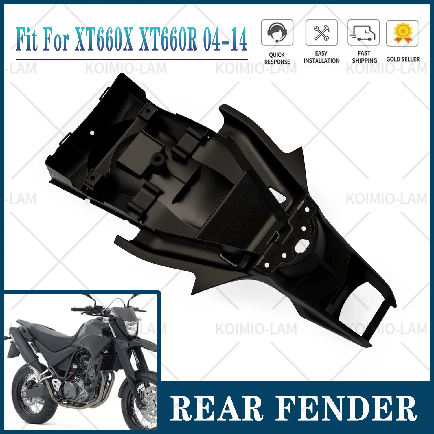 Fit For Yamaha XT660R XT660X 2004 - 2014 Rear Fender Mudguard 5VK-F1611-01 Motorcycle Parts XTR660 XTX660 2005 2006 2007 2008
Fit For Yamaha XT660R XT660X 2004 - 2014 Rear Fender Mudguard 5VK-F1611-01 Motorcycle Parts XTR660 XTX660 2005 2006 2007 2008