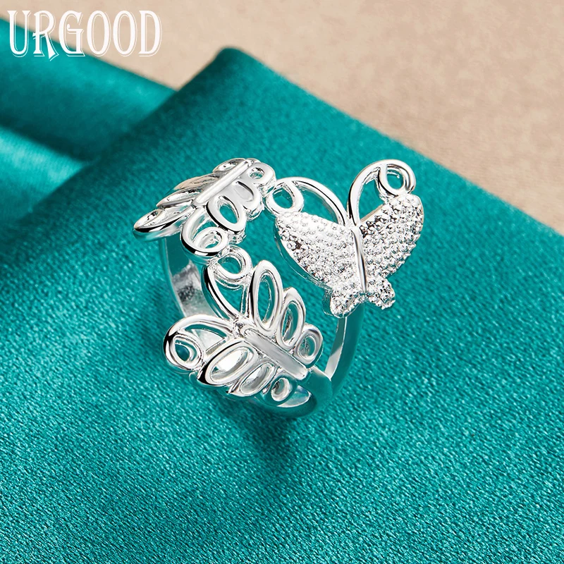 925 Sterling Silver Adjustable Opening Charm Butterfly AAA Zircon Ring For Women Party Engagement Wedding Gift Fashion Jewelry
925 Sterling Silver Adjustable Opening Charm Butterfly AAA Zircon Ring For Women Party Engagement Wedding Gift Fashion Jewelry
