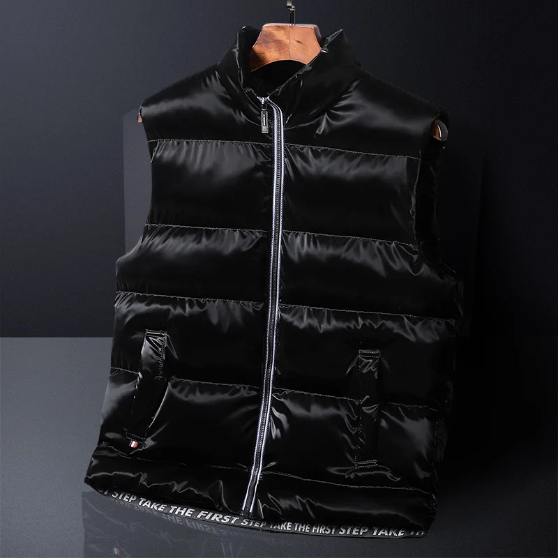 Glossy Sleeveless Vest Brand Men Winter Jacket Casual Coat Men Down Cotton Warm Thicken Waistcoat Windproof Waterproof Men Vest
Glossy Sleeveless Vest Brand Men Winter Jacket Casual Coat Men Down Cotton Warm Thicken Waistcoat Windproof Waterproof Men Vest