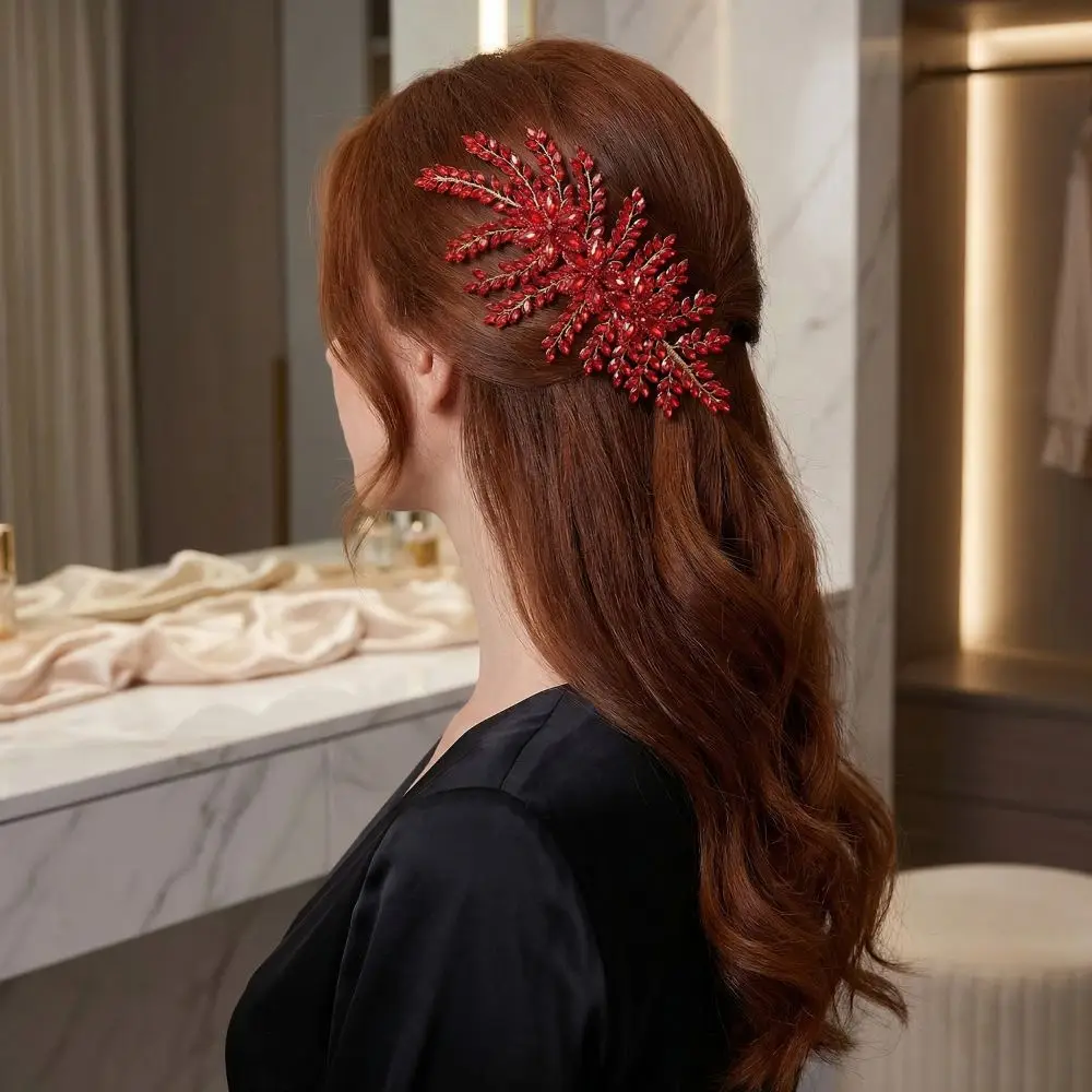 Sparkling Wedding Headband Elegant Leaf Design Bride Crown Tiaras Rhinestone Flower Luxury Wedding Hair Accessories
Sparkling Wedding Headband Elegant Leaf Design Bride Crown Tiaras Rhinestone Flower Luxury Wedding Hair Accessories