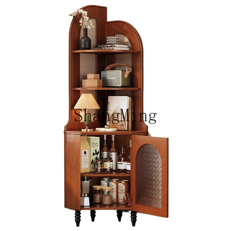 LXY simple household solid wood wall shelf, living room corner bookshelf, small apartment storage side cabinet
LXY simple household solid wood wall shelf, living room corner bookshelf, small apartment storage side cabinet
