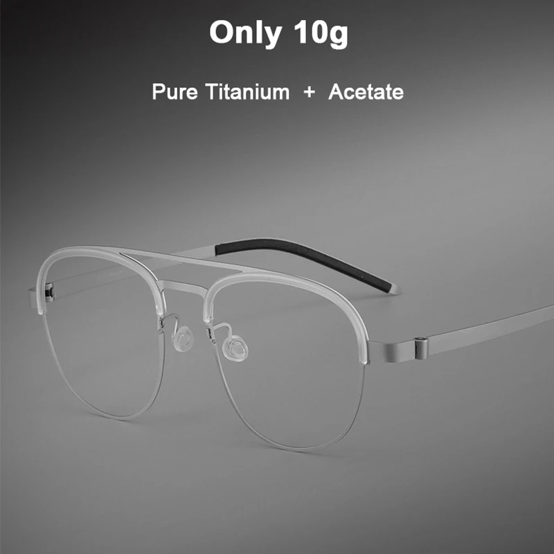 Danish Brand Replica Double Beam Eyebrow Glasses Screwless Design Pure Titanium Frame Acetate Decoration Eyeglasses
Danish Brand Replica Double Beam Eyebrow Glasses Screwless Design Pure Titanium Frame Acetate Decoration Eyeglasses