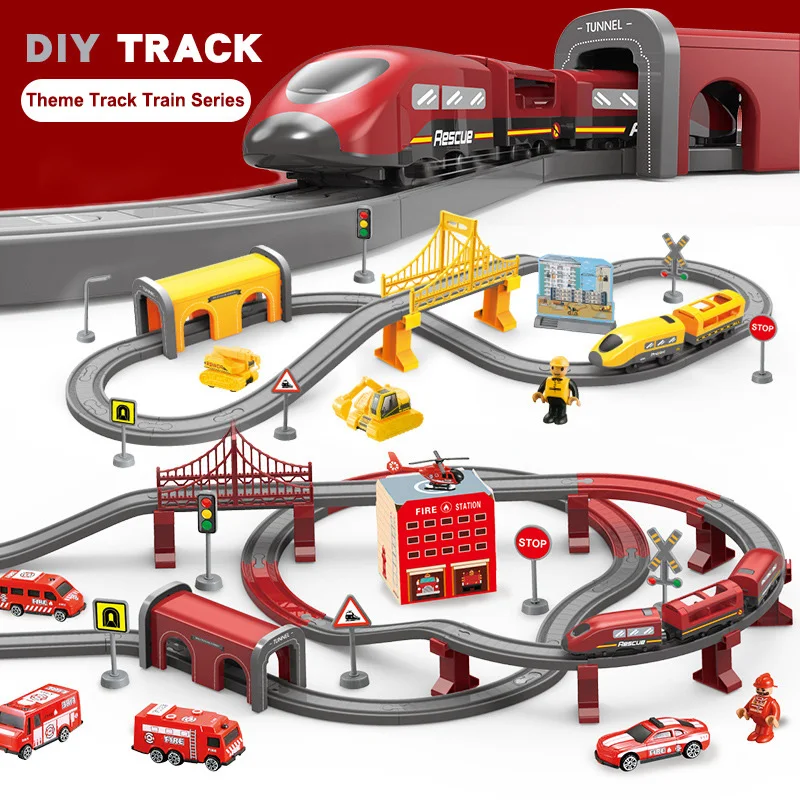 66PCS Creative DIY Assembly Track Car Toy Set Children's Educational Magnetic Train Theme Track Car Model Toy Birthday Gift
66PCS Creative DIY Assembly Track Car Toy Set Children's Educational Magnetic Train Theme Track Car Model Toy Birthday Gift