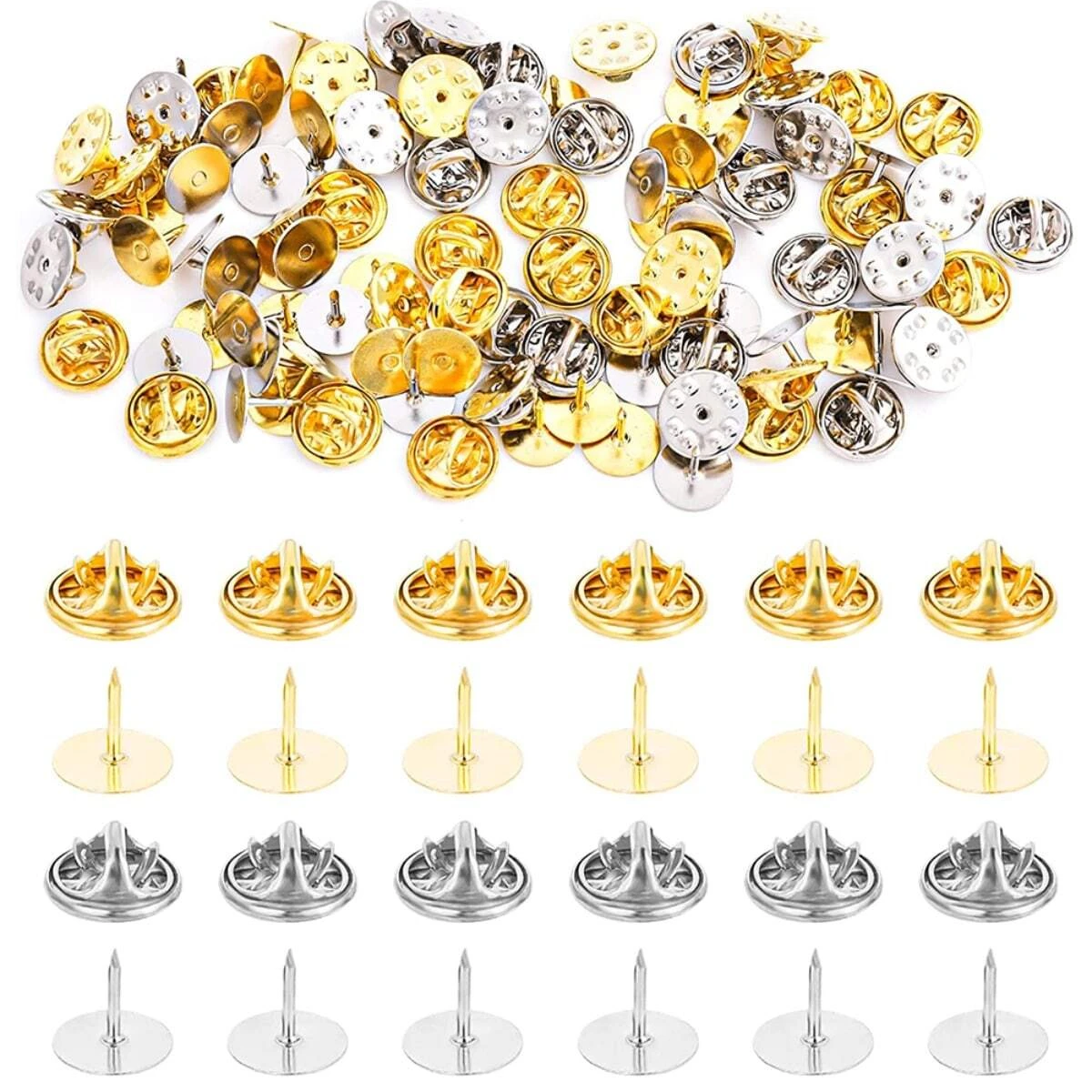 Застежки-бабочки для ювелирных изделий, 50 комплектов
Застежки-бабочки для ювелирных изделий, 50 комплектов