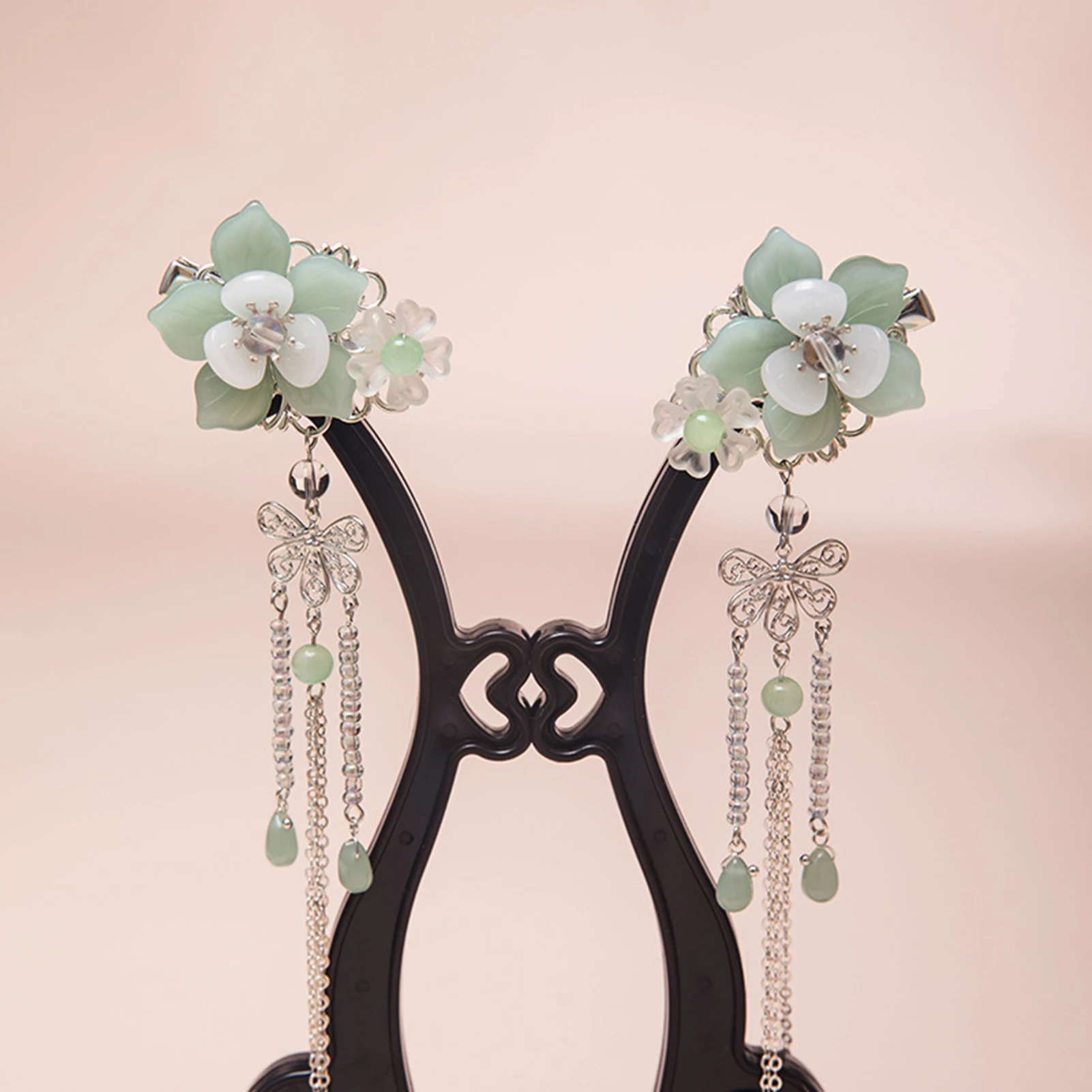 2pcs Chinese Style Hair Clips Spring Fairy Green Flower Hairpin For Women Girls Elegant Hair Clip Headwear Hair Accessories
2pcs Chinese Style Hair Clips Spring Fairy Green Flower Hairpin For Women Girls Elegant Hair Clip Headwear Hair Accessories