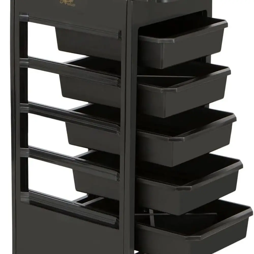 Professional Salon Trolley Cart – MEI-3010 Rolling Utility Cart with 5 Removable Storage Drawers, Color Mixing Bowl & Tool Holst
Professional Salon Trolley Cart – MEI-3010 Rolling Utility Cart with 5 Removable Storage Drawers, Color Mixing Bowl & Tool Holst