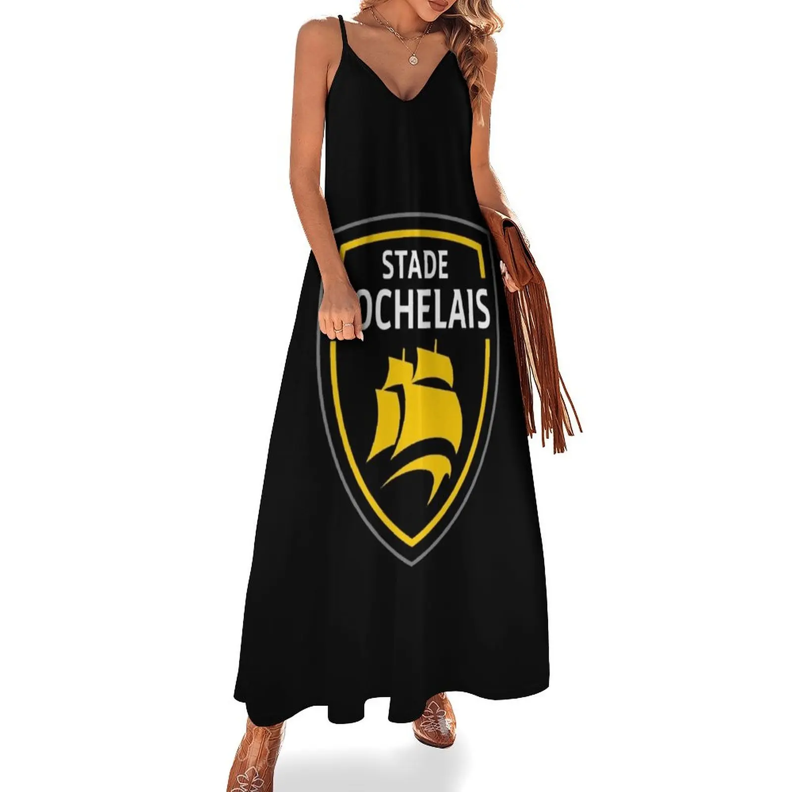 Stade Rochelais Rugby logo Sleeveless Long Dress loose women's dress Clothing Dress
Stade Rochelais Rugby logo Sleeveless Long Dress loose women's dress Clothing Dress