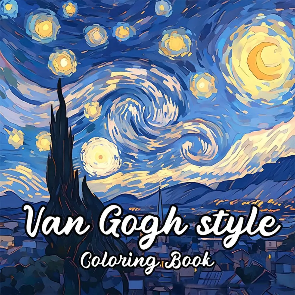 20 sheets Paper Coloring Book Multi Theme Van Gogh style Doodles Book Graffiti Montessori Drawing Office & School Supplies
20 sheets Paper Coloring Book Multi Theme Van Gogh style Doodles Book Graffiti Montessori Drawing Office & School Supplies