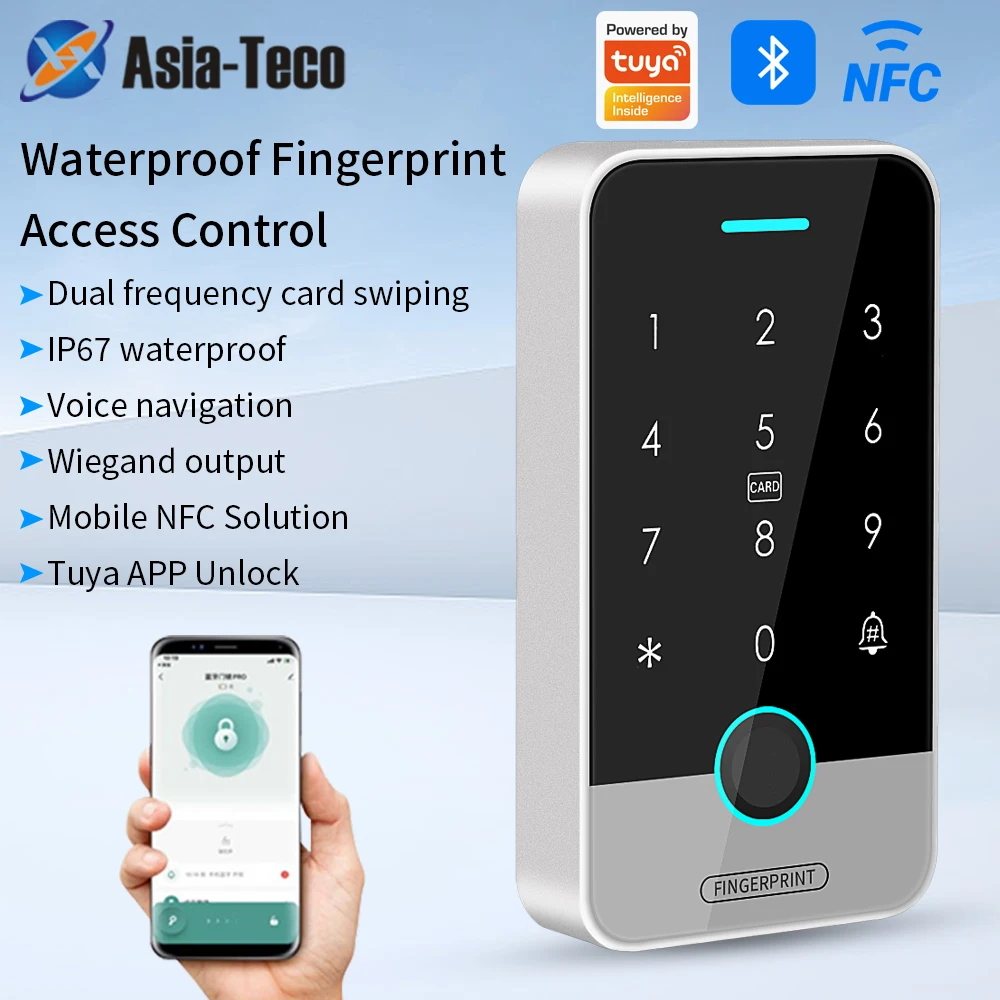 Work with Tuya App IP65 Access Control System 125Khz13.56Mhz Bluetooth Fingerprint WiFi Gateway Remote Unlocking
Work with Tuya App IP65 Access Control System 125Khz13.56Mhz Bluetooth Fingerprint WiFi Gateway Remote Unlocking