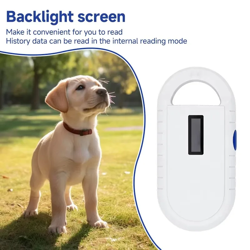 Handheld ABS Pet Microchip Scanner PT160 134.2kHz RFID ISO11784/5 Animal Tag Reader
Handheld ABS Pet Microchip Scanner PT160 134.2kHz RFID ISO11784/5 Animal Tag Reader