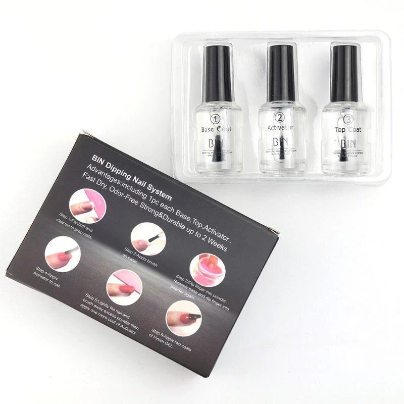 28TA 3pcs/set 15ML Color Dip Dipping Powder Polish Starter Base Top Coat
28TA 3pcs/set 15ML Color Dip Dipping Powder Polish Starter Base Top Coat