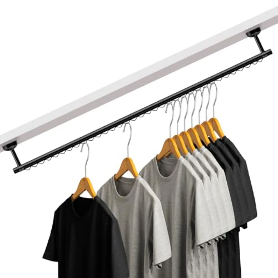 Closet Rail Hanging Closet Rod 41" Any Angle Clothes Hanging Rail Under Stairs Storage Sloped Ceiling Mount Clothes Rod for Und
Closet Rail Hanging Closet Rod 41" Any Angle Clothes Hanging Rail Under Stairs Storage Sloped Ceiling Mount Clothes Rod for Und