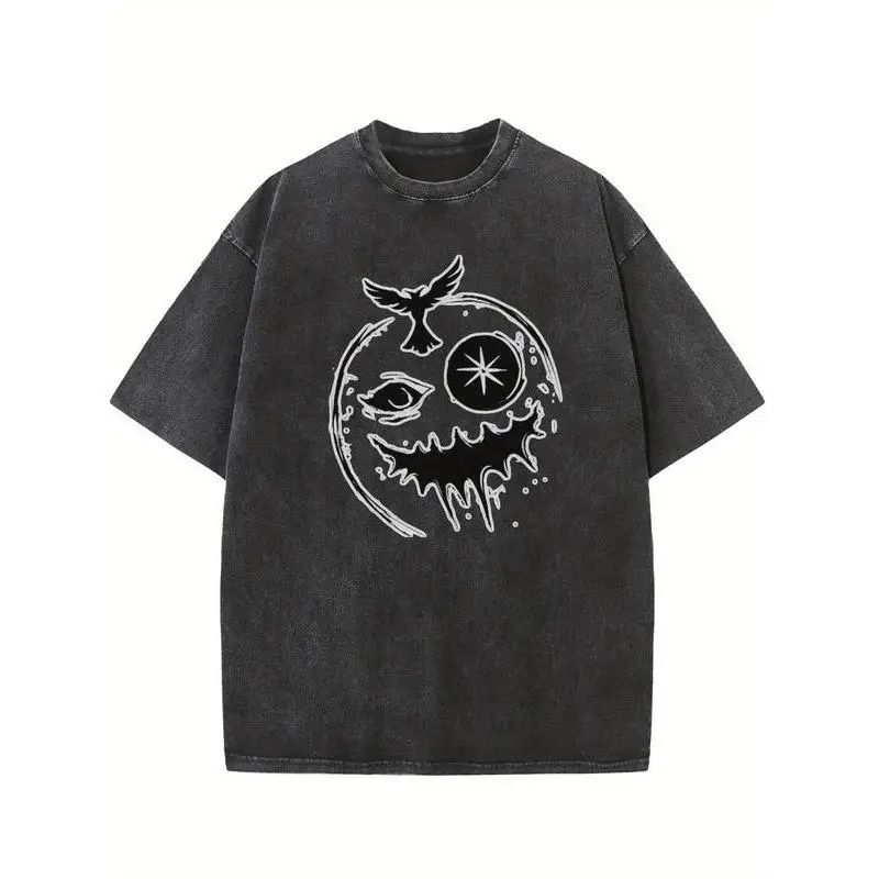 Dark Streetwear T-Shirt, Grunge Graphic Tee, Vintage Washed Unisex Top with Spooky Face Print, Hip Hop Fashion
Dark Streetwear T-Shirt, Grunge Graphic Tee, Vintage Washed Unisex Top with Spooky Face Print, Hip Hop Fashion