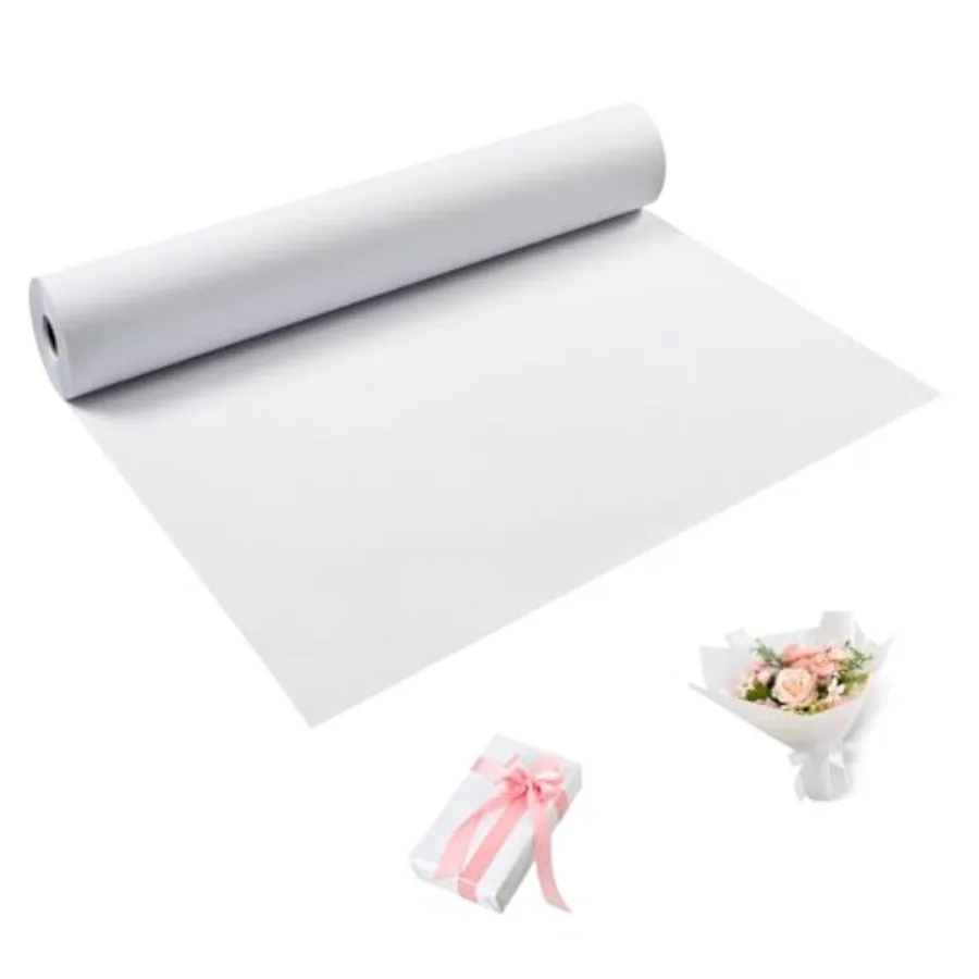 White Wrapping Paper Roll 24"x 1200" Craft Paper Roll for Drawing Painting Art Supplies, White Paper for Easel Poster Bulletin
White Wrapping Paper Roll 24"x 1200" Craft Paper Roll for Drawing Painting Art Supplies, White Paper for Easel Poster Bulletin