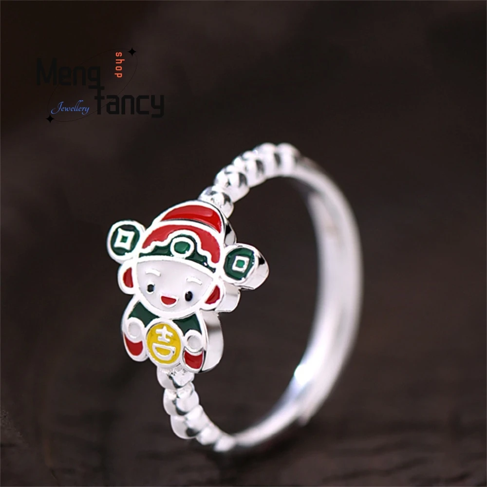 New Enamel Little Lucky Star Ring For Women A Unique And Traditional Chinese Style Index Finger Ring Gift Fashion Jewelry Luxury 
New Enamel Little Lucky Star Ring For Women A Unique And Traditional Chinese Style Index Finger Ring Gift Fashion Jewelry Luxury