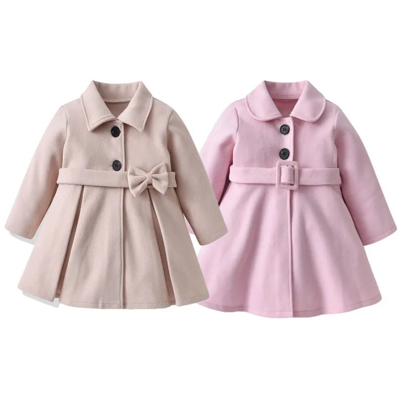 Girls Woolen Jacket Autumn Winter New Kids Warm Tweed Coat Toddler Windproof Thick Outerwear Children Solid Lapel Clothing
Girls Woolen Jacket Autumn Winter New Kids Warm Tweed Coat Toddler Windproof Thick Outerwear Children Solid Lapel Clothing