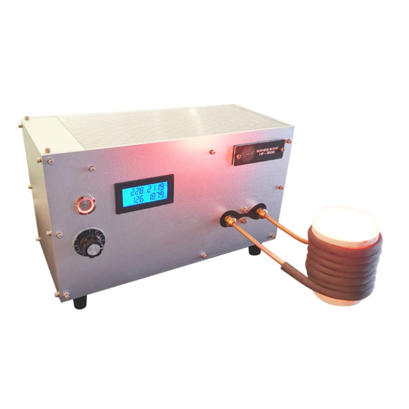 3000W High Frequency Induction Heater 220V Metal Melting Furnace Quenching Forging Heating Equipment With Water Cooling System
3000W High Frequency Induction Heater 220V Metal Melting Furnace Quenching Forging Heating Equipment With Water Cooling System