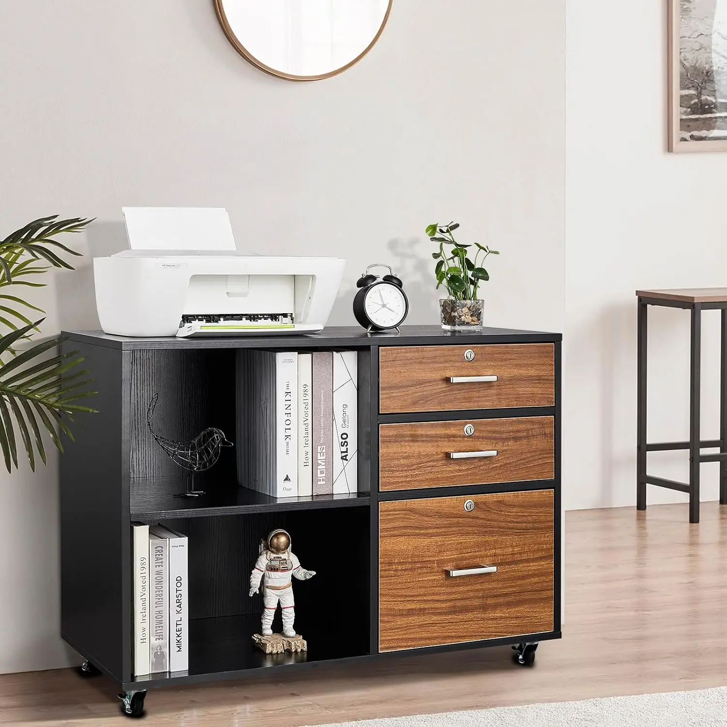 Comfort corner 3 Drawer File Cabinet with Lock, Wood Lateral File Cabinets for Home Office, Printer Stand with File Cabinet
Comfort corner 3 Drawer File Cabinet with Lock, Wood Lateral File Cabinets for Home Office, Printer Stand with File Cabinet