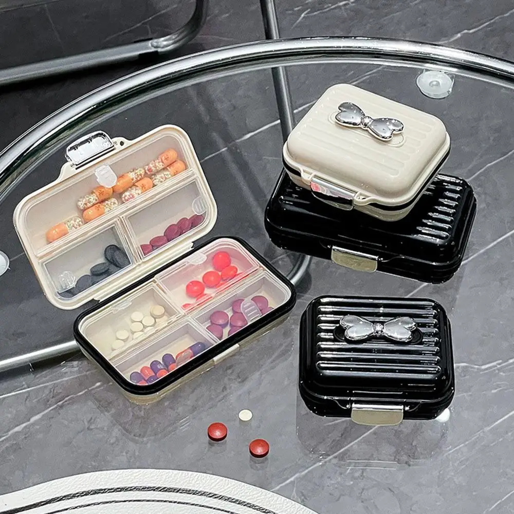 Medication Tracker Portable Travel Pill Organizer Bow Fashion Pill Box Airtight with Lids Pill Dispenser Fish Oils
Medication Tracker Portable Travel Pill Organizer Bow Fashion Pill Box Airtight with Lids Pill Dispenser Fish Oils