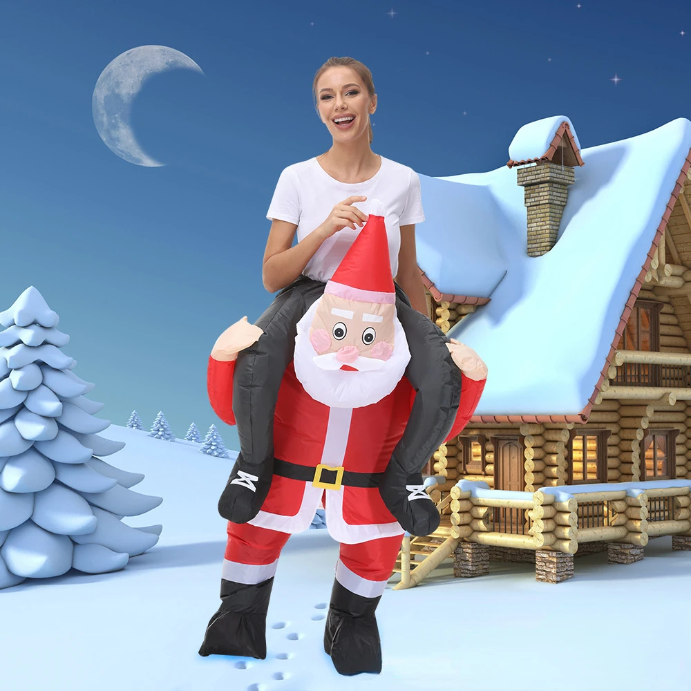 Santa Claus Inflatable Costume Christmas Atmosphere Fancy Cosplay Costumes Riding Half-length Suit Walking Puppet Costume
Santa Claus Inflatable Costume Christmas Atmosphere Fancy Cosplay Costumes Riding Half-length Suit Walking Puppet Costume