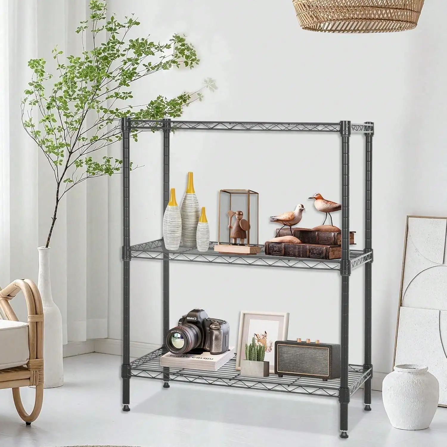 Металлические стеллажи с регулируемыми полками 23D X 13W X 30H, 3-ярусные полки для кладовой, кухонные полки NSF для кухни, гаража, коммерческого использования
Металлические стеллажи с регулируемыми полками 23D X 13W X 30H, 3-ярусные полки для кладовой, кухонные полки NSF для кухни, гаража, коммерческого использования