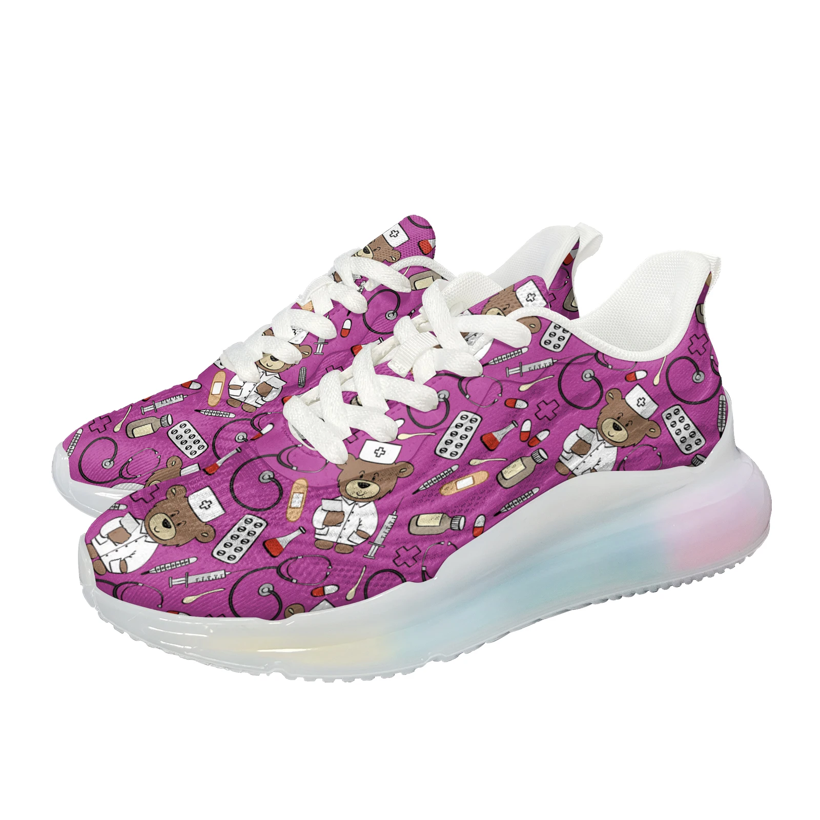 INSTANTARTS Cartoon Nurse Bear Printing Sneakers Mesh Breathable Outdoor Sport Training Shoes Air Cushion Women's Running Shoes
INSTANTARTS Cartoon Nurse Bear Printing Sneakers Mesh Breathable Outdoor Sport Training Shoes Air Cushion Women's Running Shoes