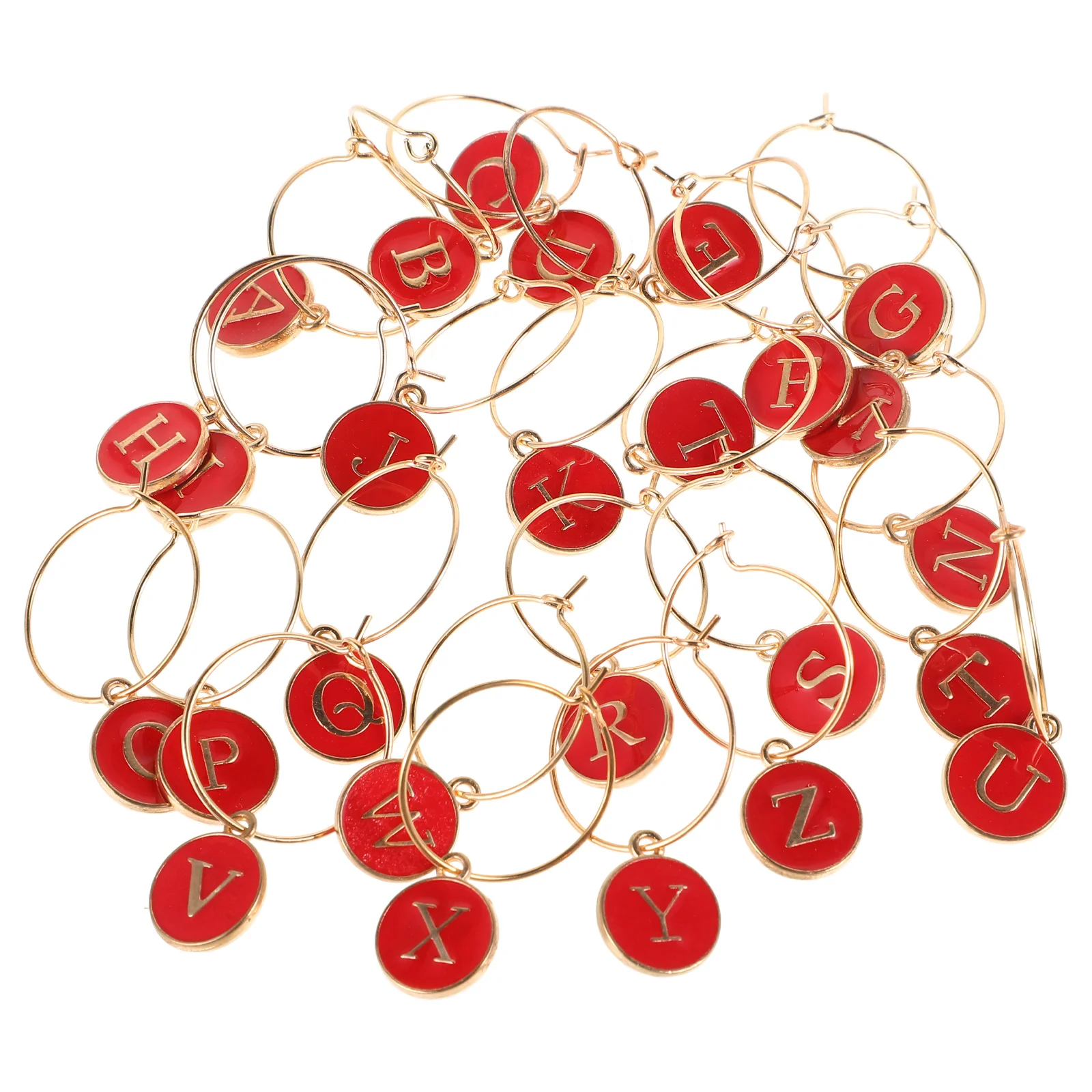 26pcs Glass Marker Zinc Alloy Drink Charms Letter Bottle Tags for Glasses Party Supplies Reusable Decorative
26pcs Glass Marker Zinc Alloy Drink Charms Letter Bottle Tags for Glasses Party Supplies Reusable Decorative