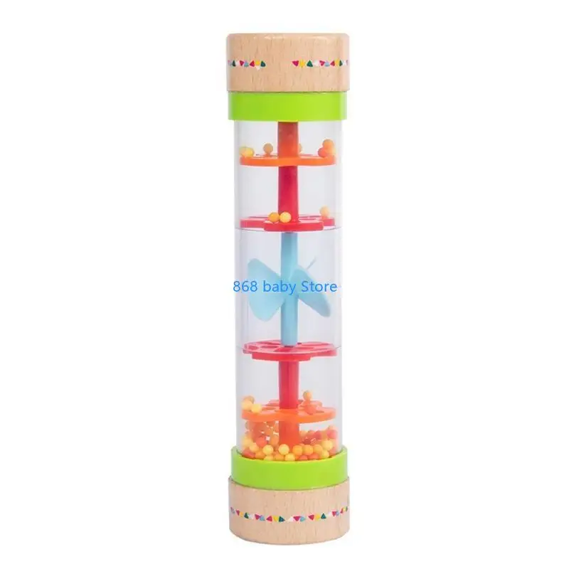 29EE Wooden Rainmaker Rattle Toy Beaded Raindrops Rainfall Tube Hourglass Mini Muscial Shaker for Toddlers Kids Music
29EE Wooden Rainmaker Rattle Toy Beaded Raindrops Rainfall Tube Hourglass Mini Muscial Shaker for Toddlers Kids Music
