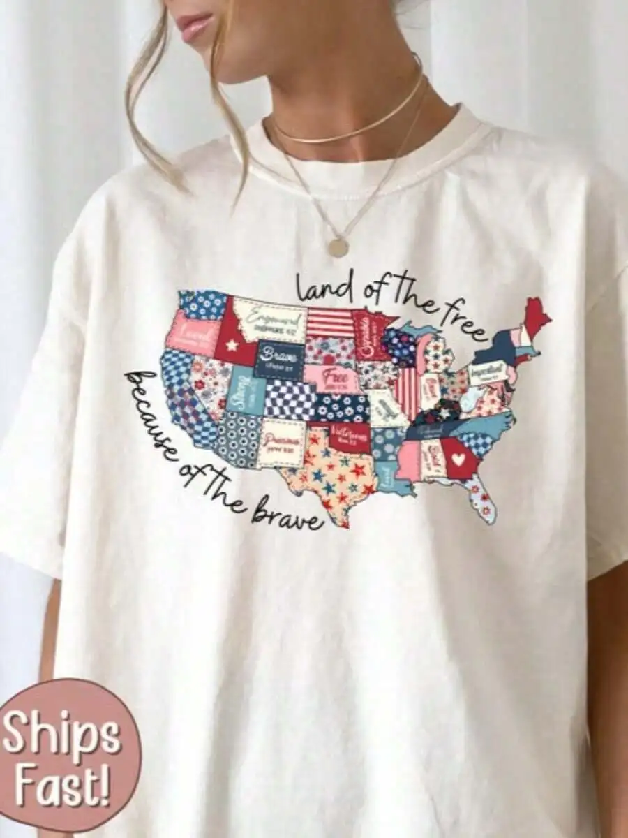 Fourth Of July Tee USA American Flag T-Shirt Bible Verse Patriotic Casual Top
Fourth Of July Tee USA American Flag T-Shirt Bible Verse Patriotic Casual Top