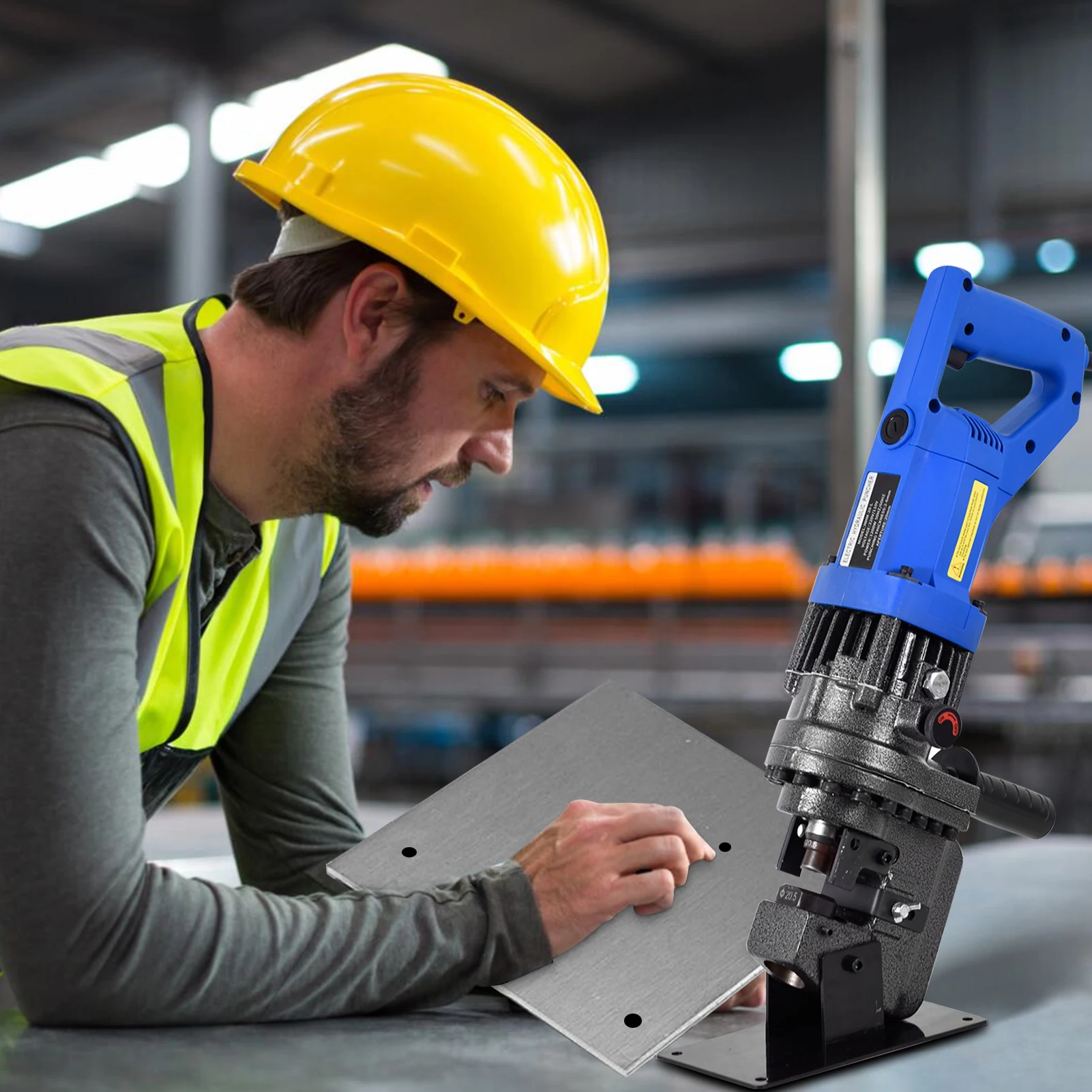 Гидравлический дырокол Электрический гидравлический дырокол с 5-матрицами Портативный дырокол для железа, меди, нержавеющей стали, алюминия, стали
Гидравлический дырокол Электрический гидравлический дырокол с 5-матрицами Портативный дырокол для железа, меди, нержавеющей стали, алюминия, стали