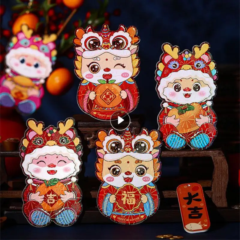 Fashionable Red Envelopes For The New Year Happy And Auspicious Dragon Year Celebration Convenient Festive Cartoon Red Envelope
Fashionable Red Envelopes For The New Year Happy And Auspicious Dragon Year Celebration Convenient Festive Cartoon Red Envelope
