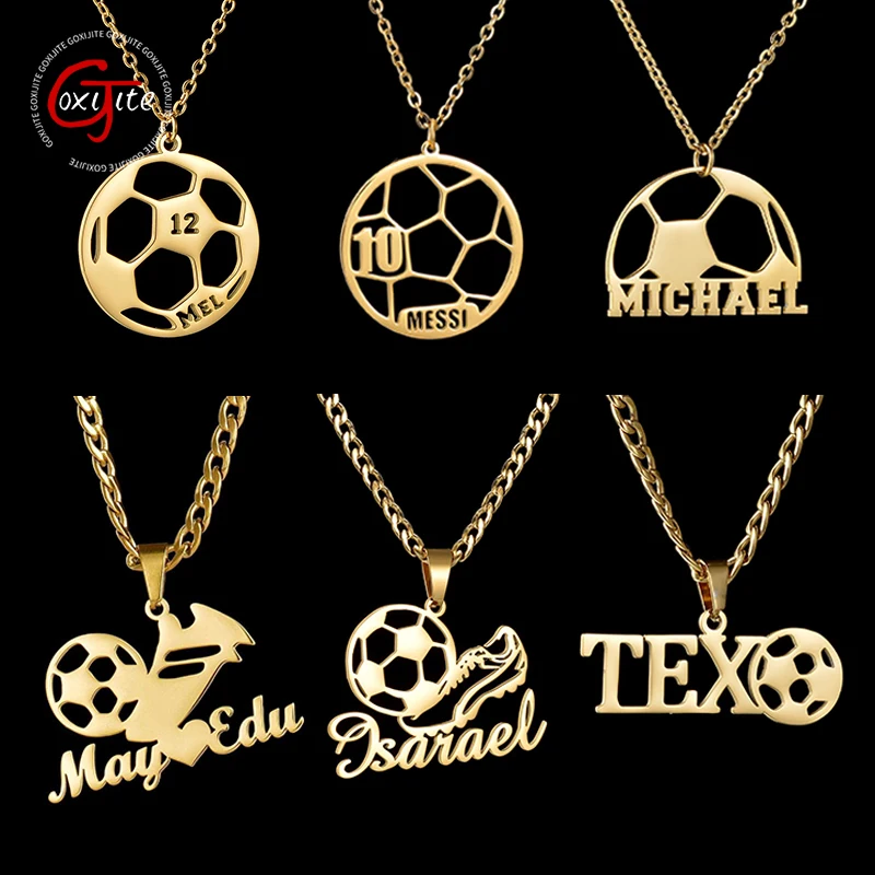 Goxijite Personalized Sports Series Pendant For Boys Stainless Steel Customized Letter Football Necklaces Birthday Jewelry Gift
Goxijite Personalized Sports Series Pendant For Boys Stainless Steel Customized Letter Football Necklaces Birthday Jewelry Gift
