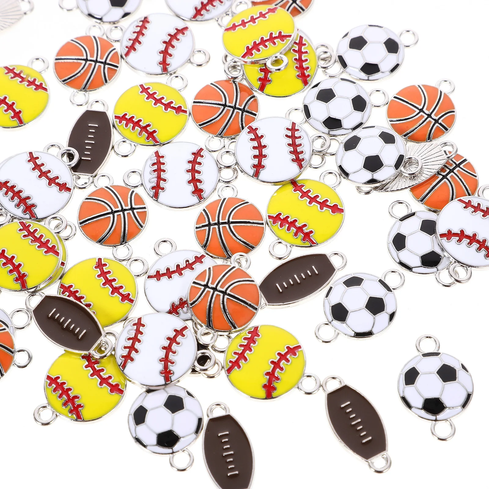 50pcs Sports Ball Charms Alloy Pendants For Jewelry Making Diy Earrings Necklaces Bracelets Keychains Phone Decor Gifts Pendant
50pcs Sports Ball Charms Alloy Pendants For Jewelry Making Diy Earrings Necklaces Bracelets Keychains Phone Decor Gifts Pendant