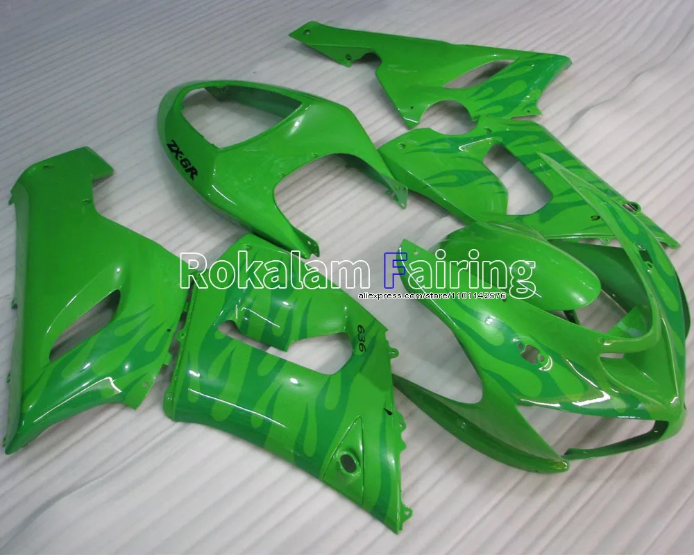 Для Kawasaki ZX 6R Ninja 2005 2006, цельнозеленые обтекатели ZX-6R 636 Cowling 05 06 ZX6R Body ZX636 (литье под давлением)
Для Kawasaki ZX 6R Ninja 2005 2006, цельнозеленые обтекатели ZX-6R 636 Cowling 05 06 ZX6R Body ZX636 (литье под давлением)