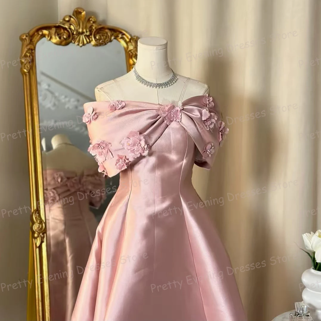 Simple Elegant Evening Dresses A Line Woman's Sexy Off Shoulder Flowers Prom Growns Fashion Customized Party Vestidos De Novia
Simple Elegant Evening Dresses A Line Woman's Sexy Off Shoulder Flowers Prom Growns Fashion Customized Party Vestidos De Novia