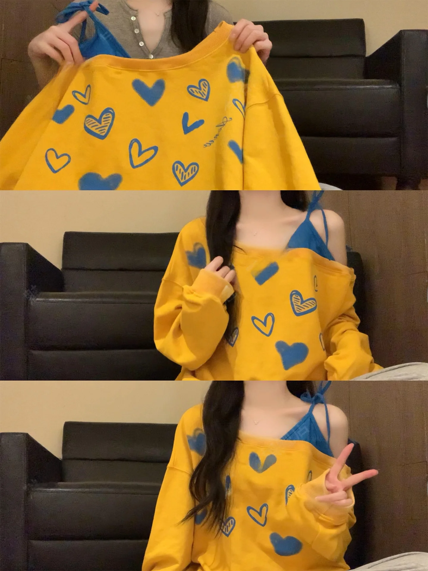 American Style Lazy Heart Star Print Crop Top And High Waist Pants Set Vintage Design Long Sleeve Women's Spring Autumn Outfit
American Style Lazy Heart Star Print Crop Top And High Waist Pants Set Vintage Design Long Sleeve Women's Spring Autumn Outfit