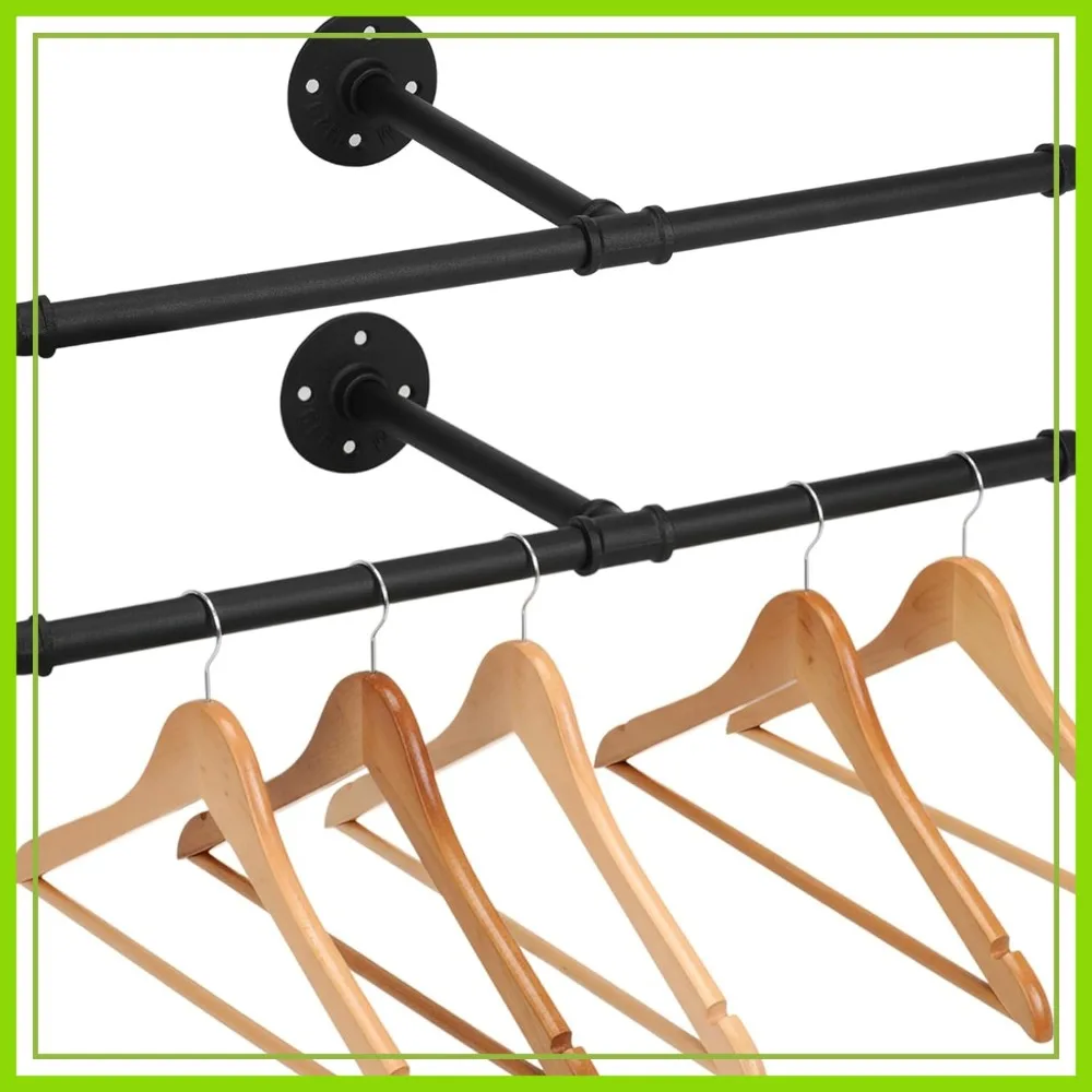 Industrial Cast Iron Clothes Rack, T-Shaped Wall Mounted 2 Pack, Heavy Duty 21 inch
Industrial Cast Iron Clothes Rack, T-Shaped Wall Mounted 2 Pack, Heavy Duty 21 inch