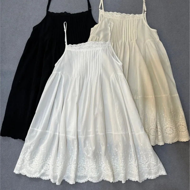 Johnature New Spring Summer Cotton Pleated Embroidery Bottom Slip Dress 2025 Layered Mori Casual Women Dresses
Johnature New Spring Summer Cotton Pleated Embroidery Bottom Slip Dress 2025 Layered Mori Casual Women Dresses
