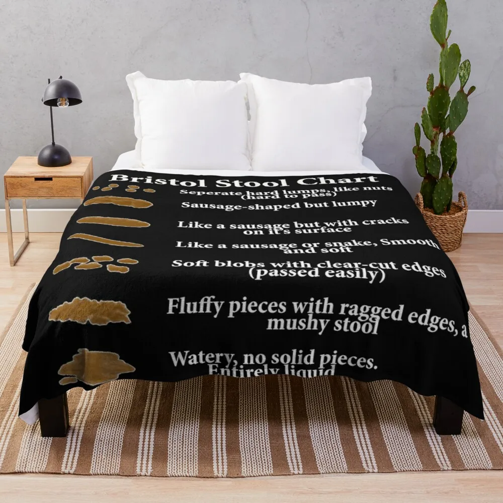 Bristol Stool Chart in White Writing Black Background Throw Blanket Beautiful Blankets Heavy Blanket
Bristol Stool Chart in White Writing Black Background Throw Blanket Beautiful Blankets Heavy Blanket