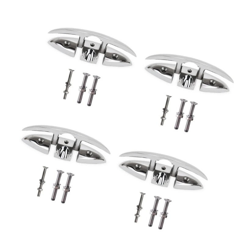 652F Stainless Steel Marine Pull-Up Cleat Recessed Hardware for Boat Deck
652F Stainless Steel Marine Pull-Up Cleat Recessed Hardware for Boat Deck